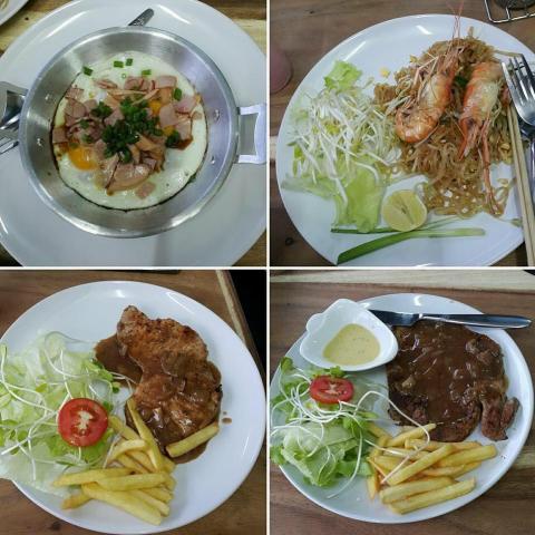 ครัวทานตะวันกาแฟ สเต็ก สลัด ผัดไทย