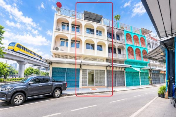 รพ.เวชธานี โรงแรม ให้เช่าอาคารพาณิชย์ 4 ชั้น ลาดพร้าว103-113 18ตร.ว.  280ตร.ม. 3-4นอน 3น้ำ  MRTบางกะปิ 598 ม. ลุมพินี เซ็นเตอร์ ลาดพร้าว 111