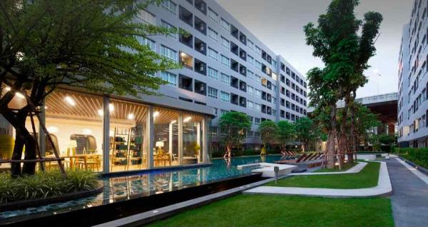 ขายคอนโด Elio Del Ray สุขุมวิท 64   2 ห้องนอน | 45.25 ตร.ม. | ชั้น 7 | วิวสระสวย