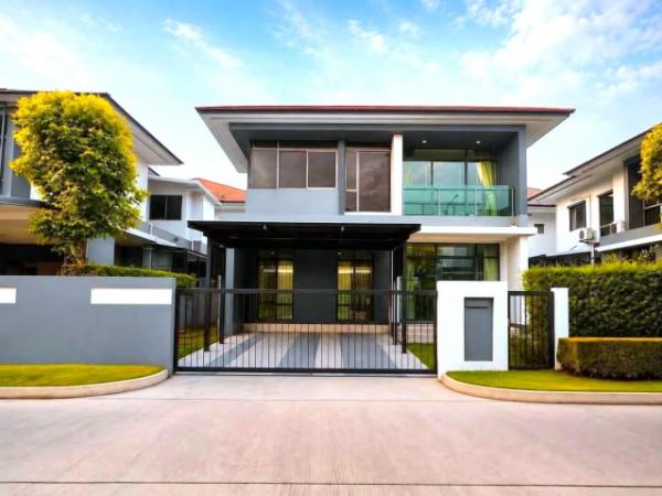 ให้เช่า #บ้านเดี่ยว  หมู่บ้านเศรษฐสิริ กรุงเทพกรีฑา , บ้านรีโทเวทใหม่ #ใกล้รรนานาชาติไบรท์ตัน  095-164-2956  BD